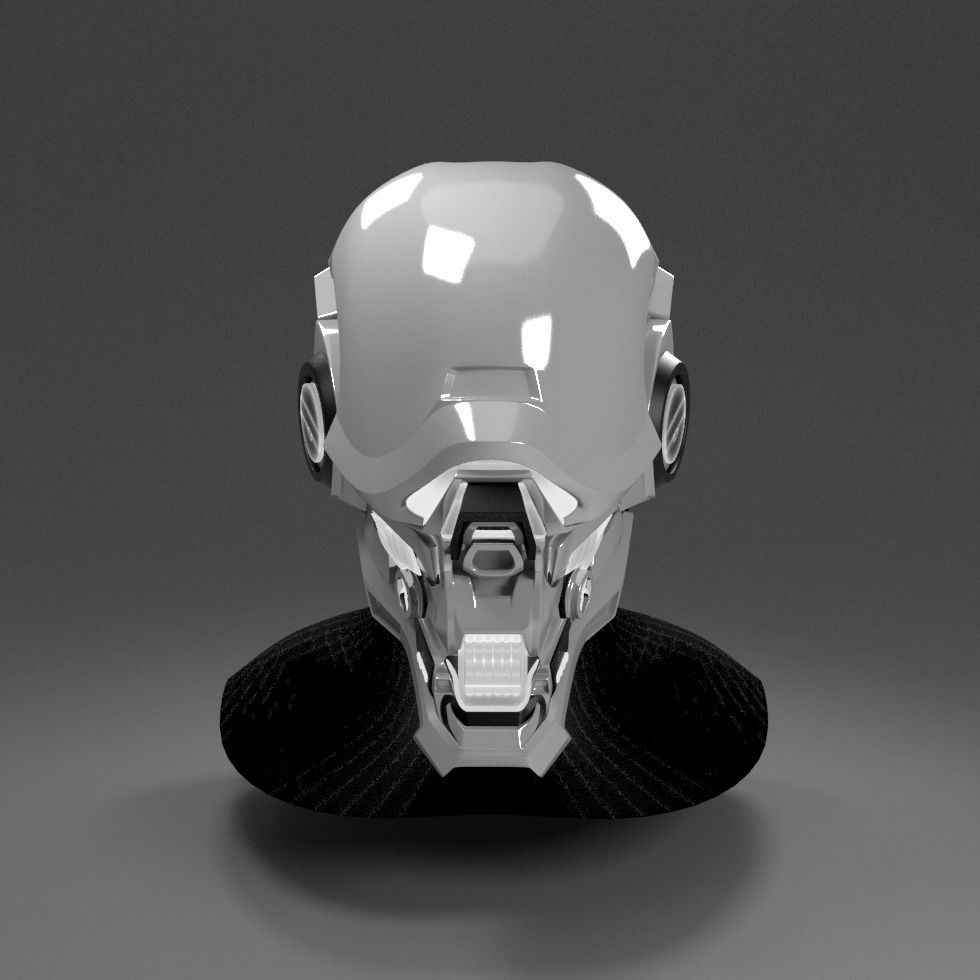 Robot Head 3D model_2