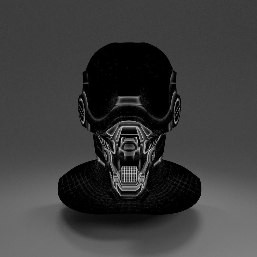 Robot Head 3D model_0