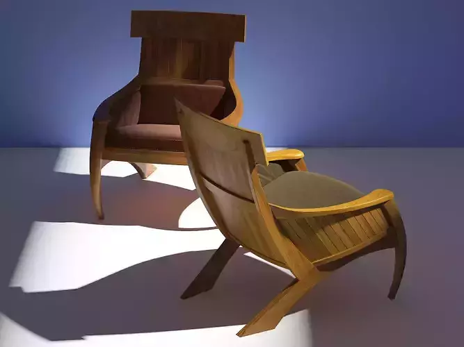 Sabre wooden lounge chair