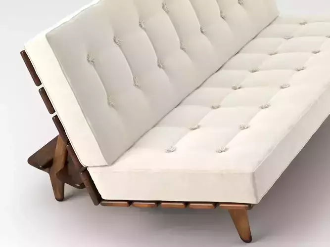 Hauner mid century modern futon sofa