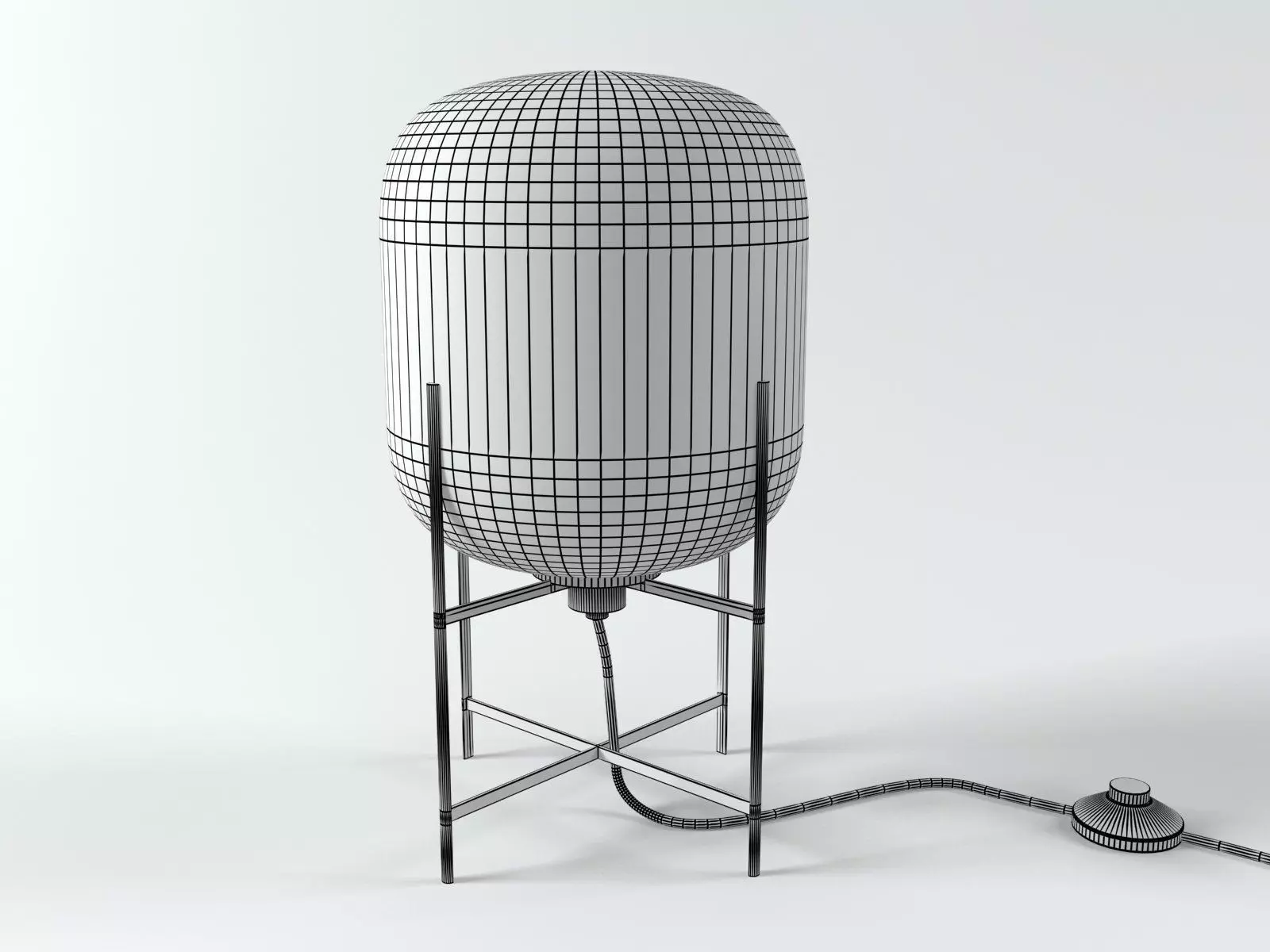 Oda table lamp with glass shade 3D model_8