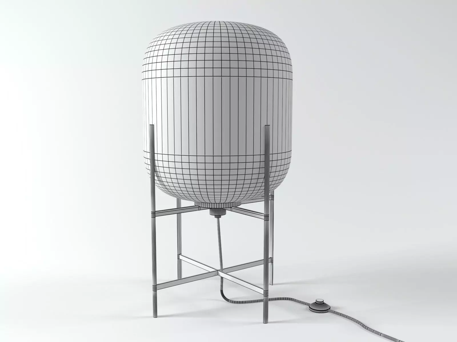 Oda table lamp with glass shade 3D model_7