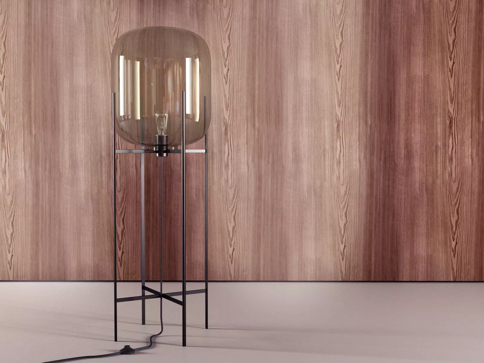 Oda table lamp with glass shade 3D model_5