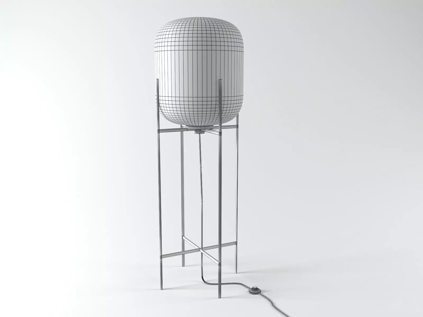 Oda table lamp with glass shade 3D model_6