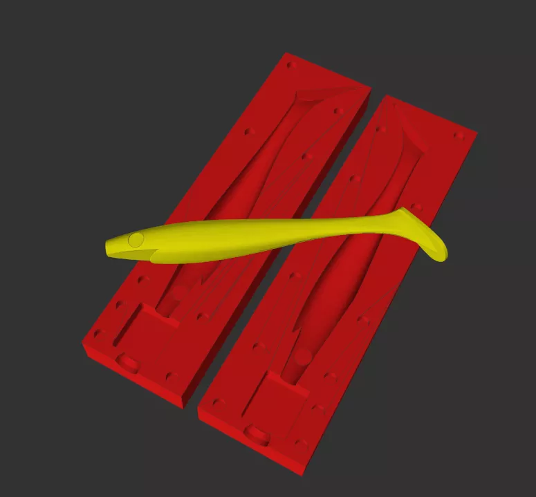 Strike Pro PIG SHAD 230mm - Injection Mold-FDM Optimized 3D print model