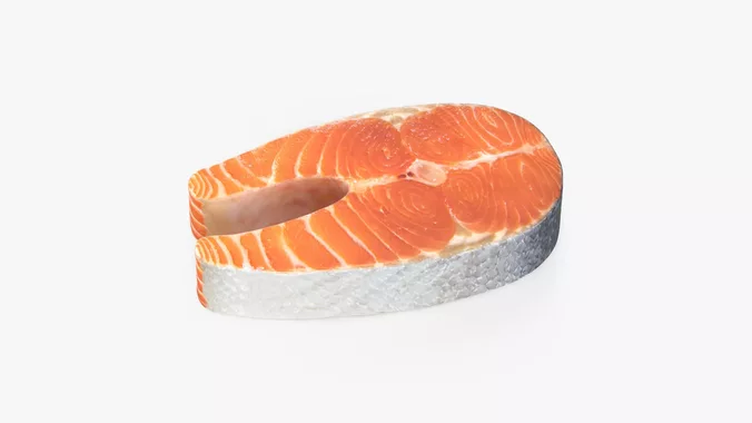 Raw Salmon Steak