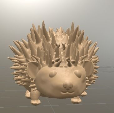 Hedgehog with spikes