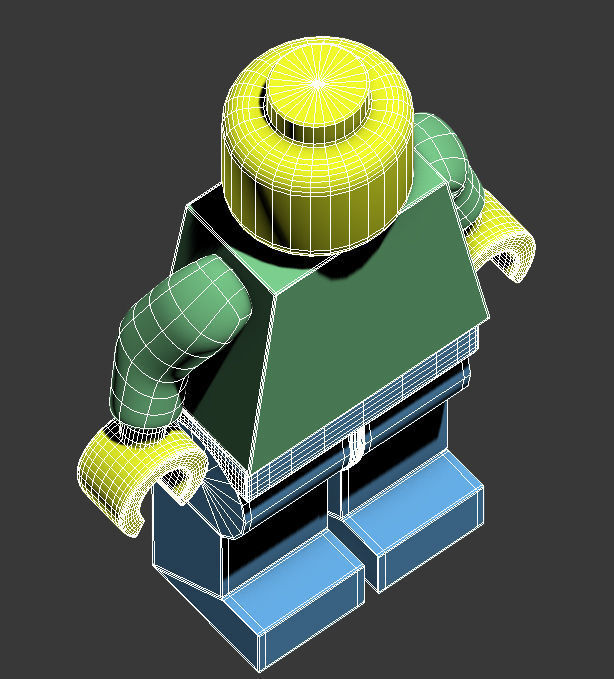lego1 lego man Low-poly 3D model_3