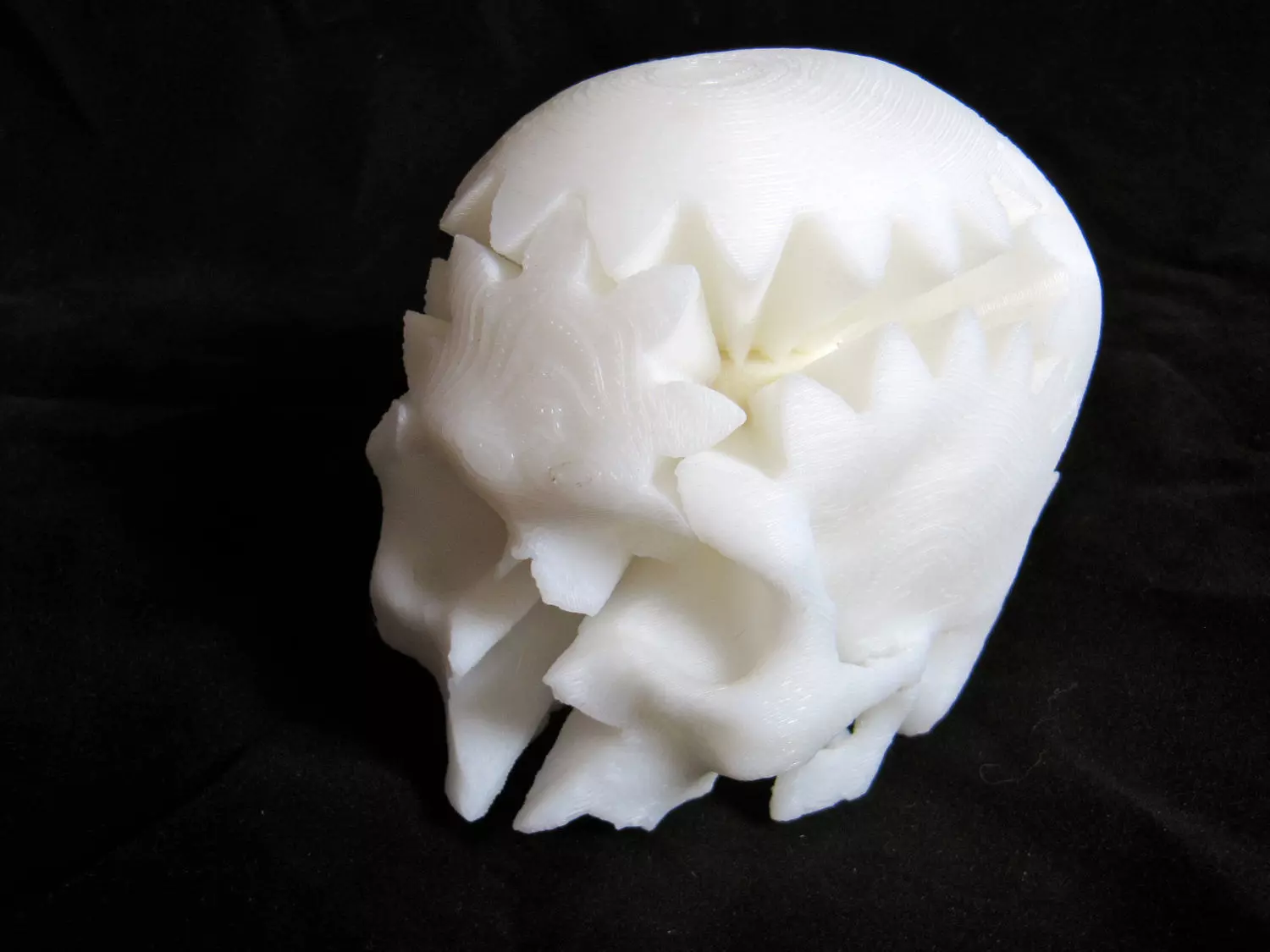 Rotating Skull Gear 3D print model_0