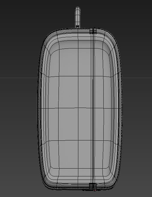 briefcase suitcase Low-poly 3D model_3