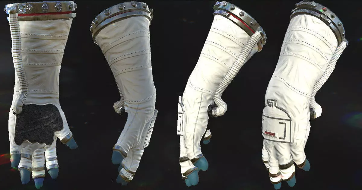 Astronaut VR Hands I Animated I Optimized Low-poly 3D model_0