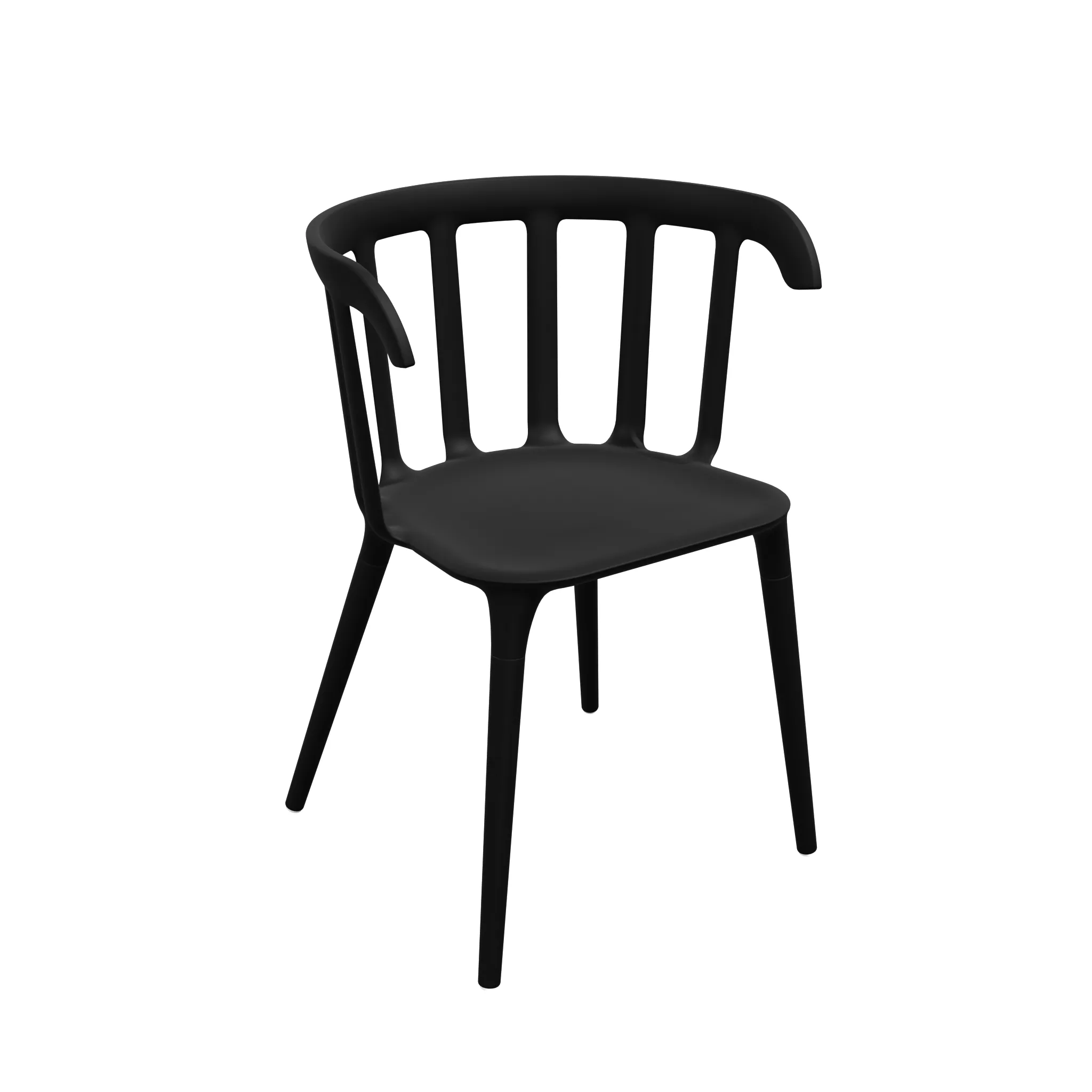 IKEA PS 2012 Black Chair Low-poly 3D model