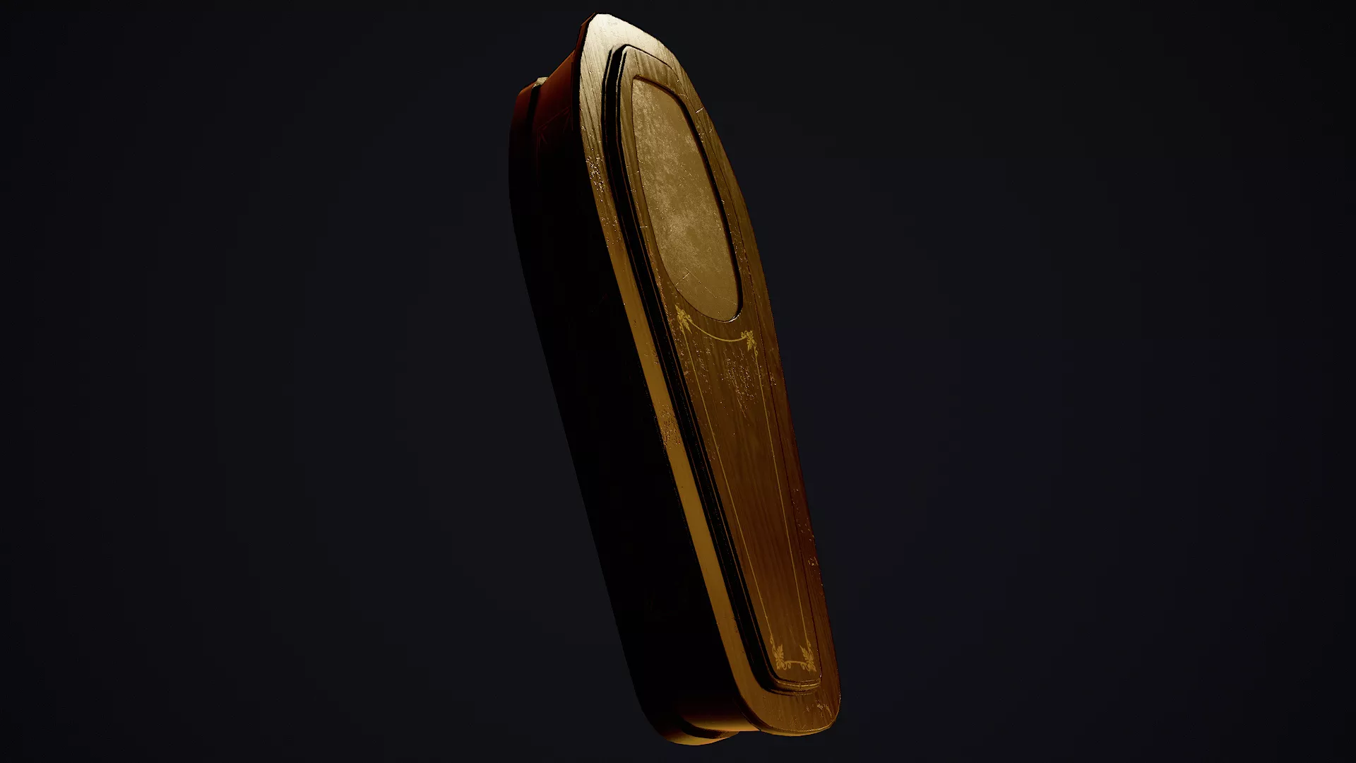 Victorian Child Coffin Low-poly 3D model