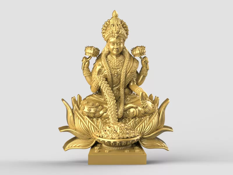 Laxmi murti cad file-5 3D print model