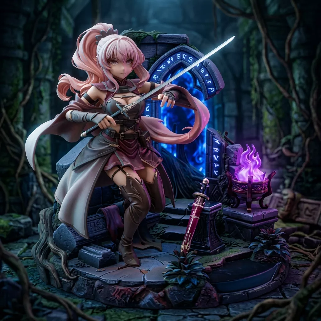Ariane - The Silver Sword Dark Elf 3D print model