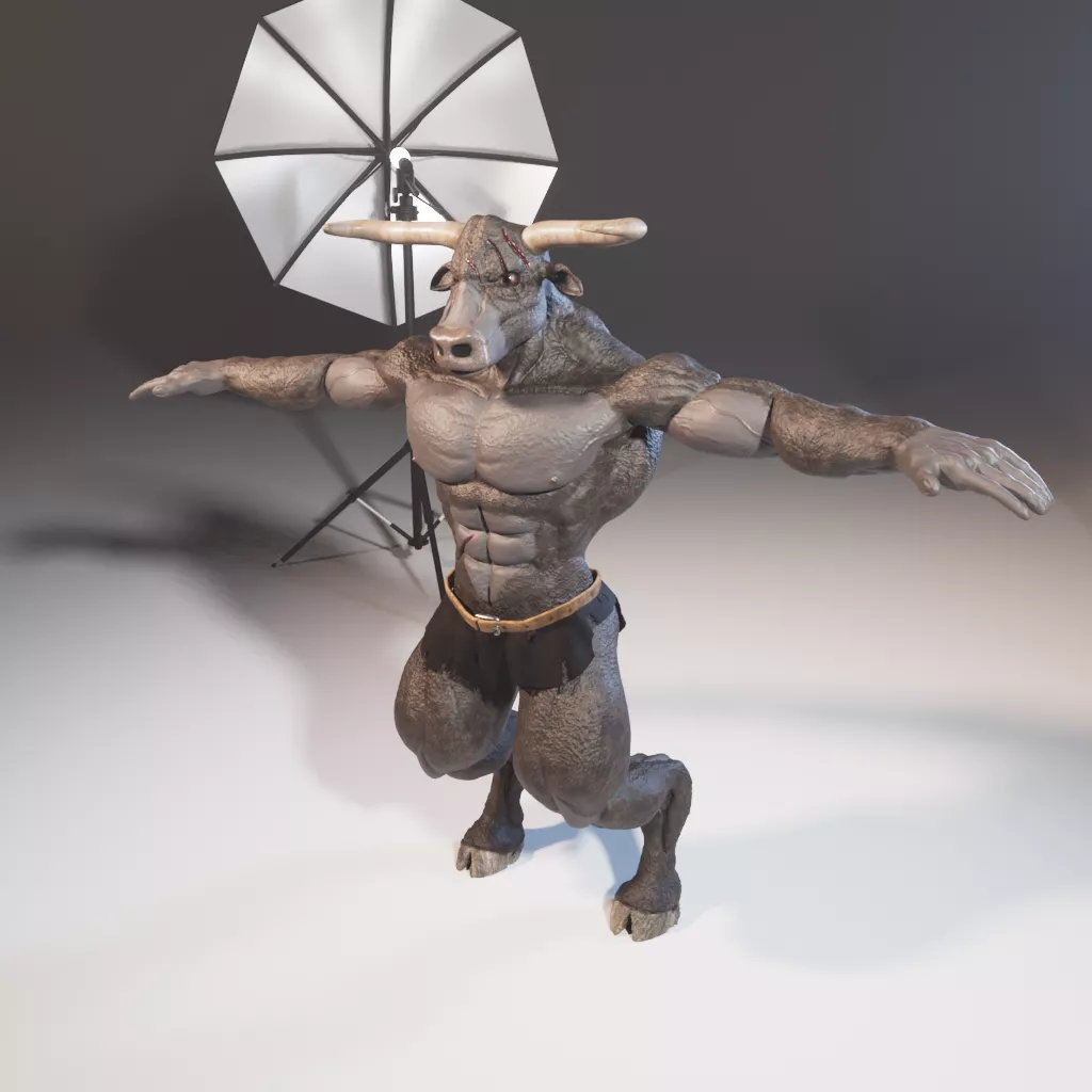 MINOTAURO Low-poly 3D model
