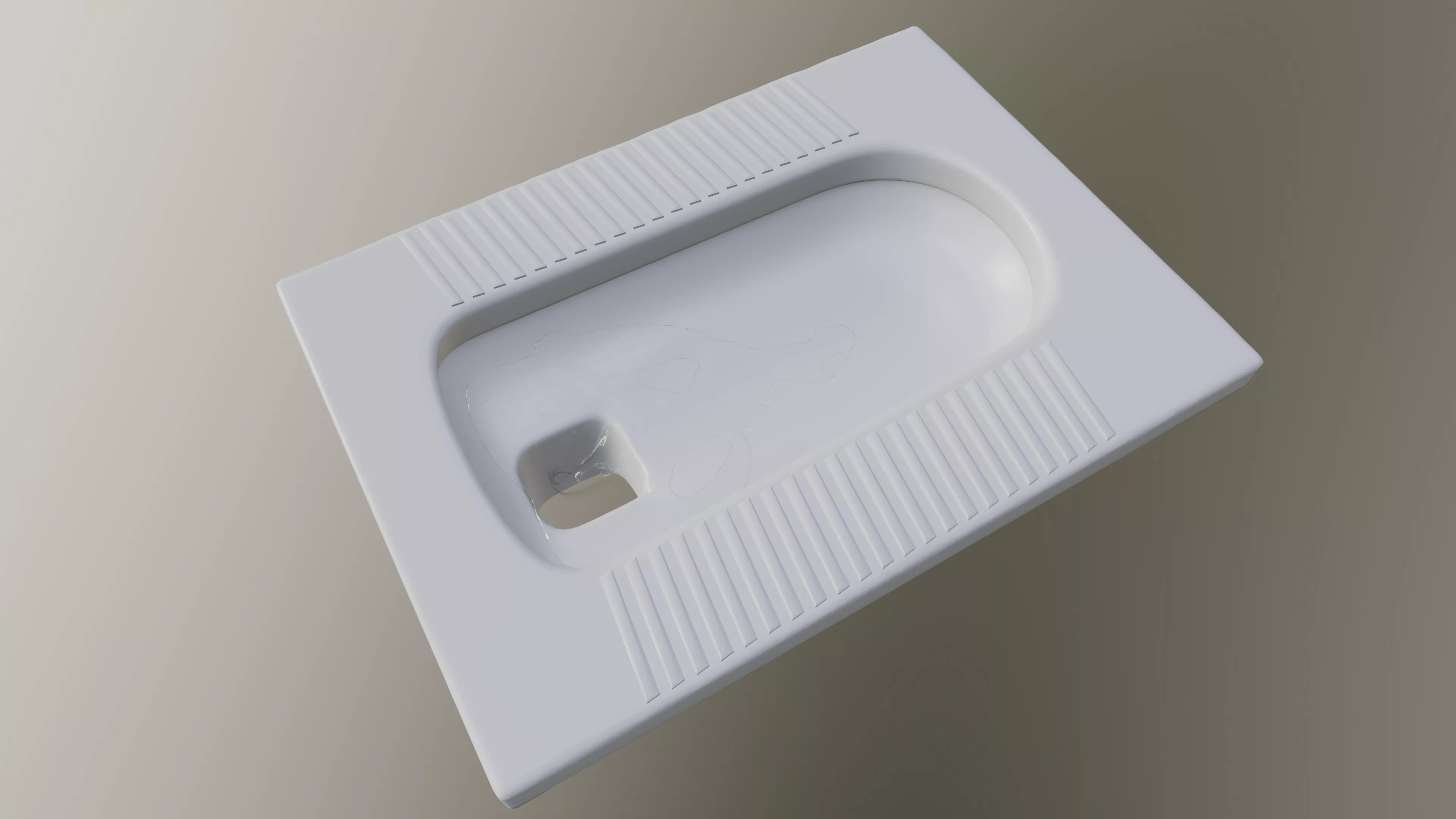 Squatting toilet animation liquid toilet abc 3D model