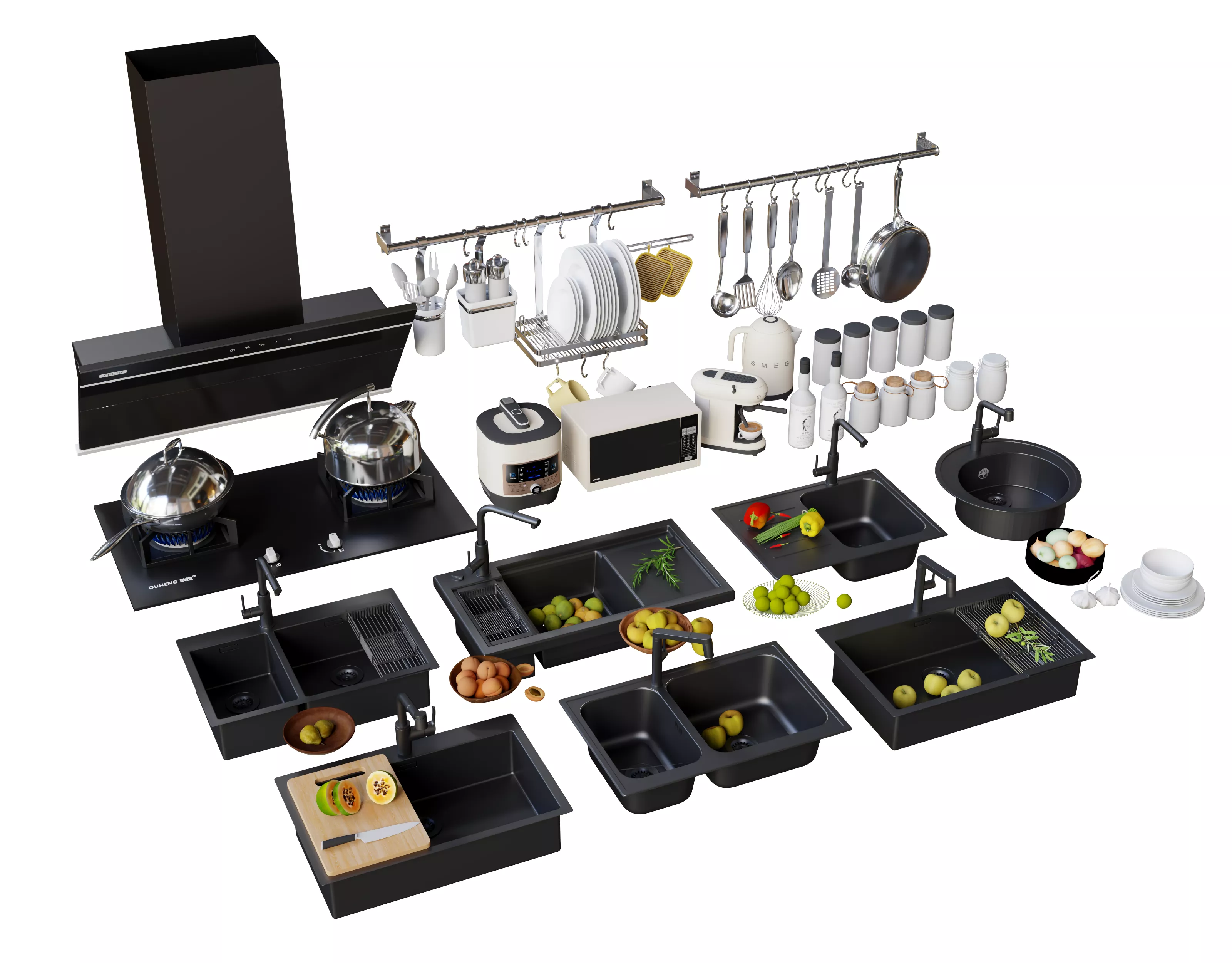 kitchen sink 03 3D model
