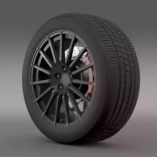 Subaru BRZ STI wheel 3D model