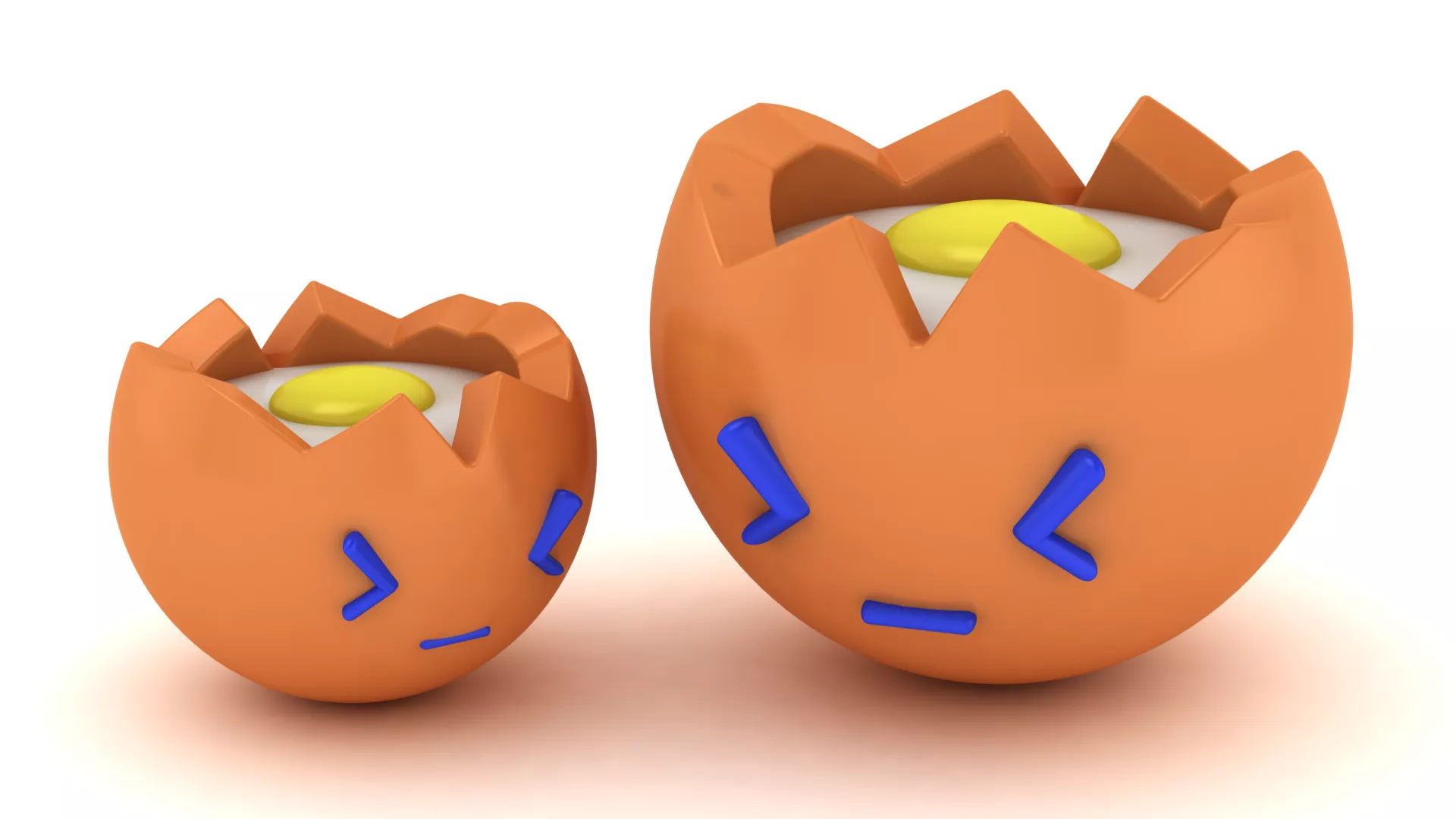 Cute Eggshell Cup 3D print model
