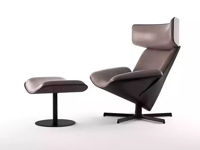 Almora lounge chair and ottoman