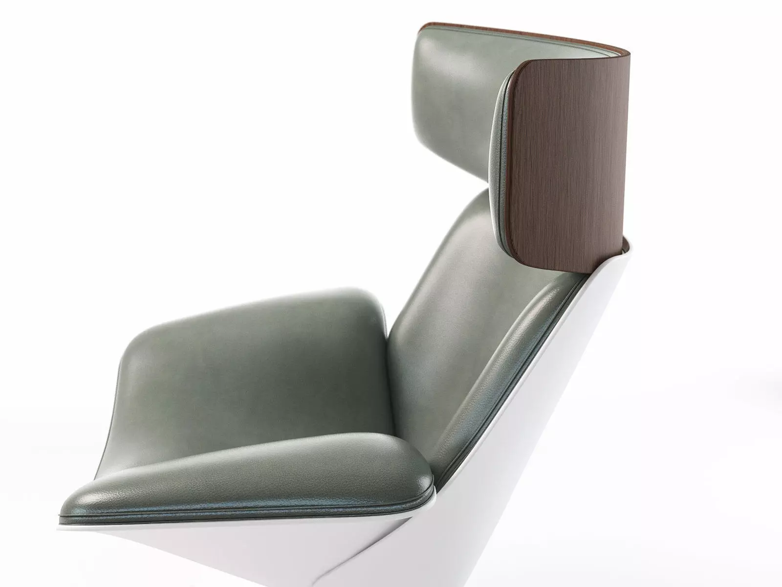 Almora lounge chair and ottoman 3D model_2