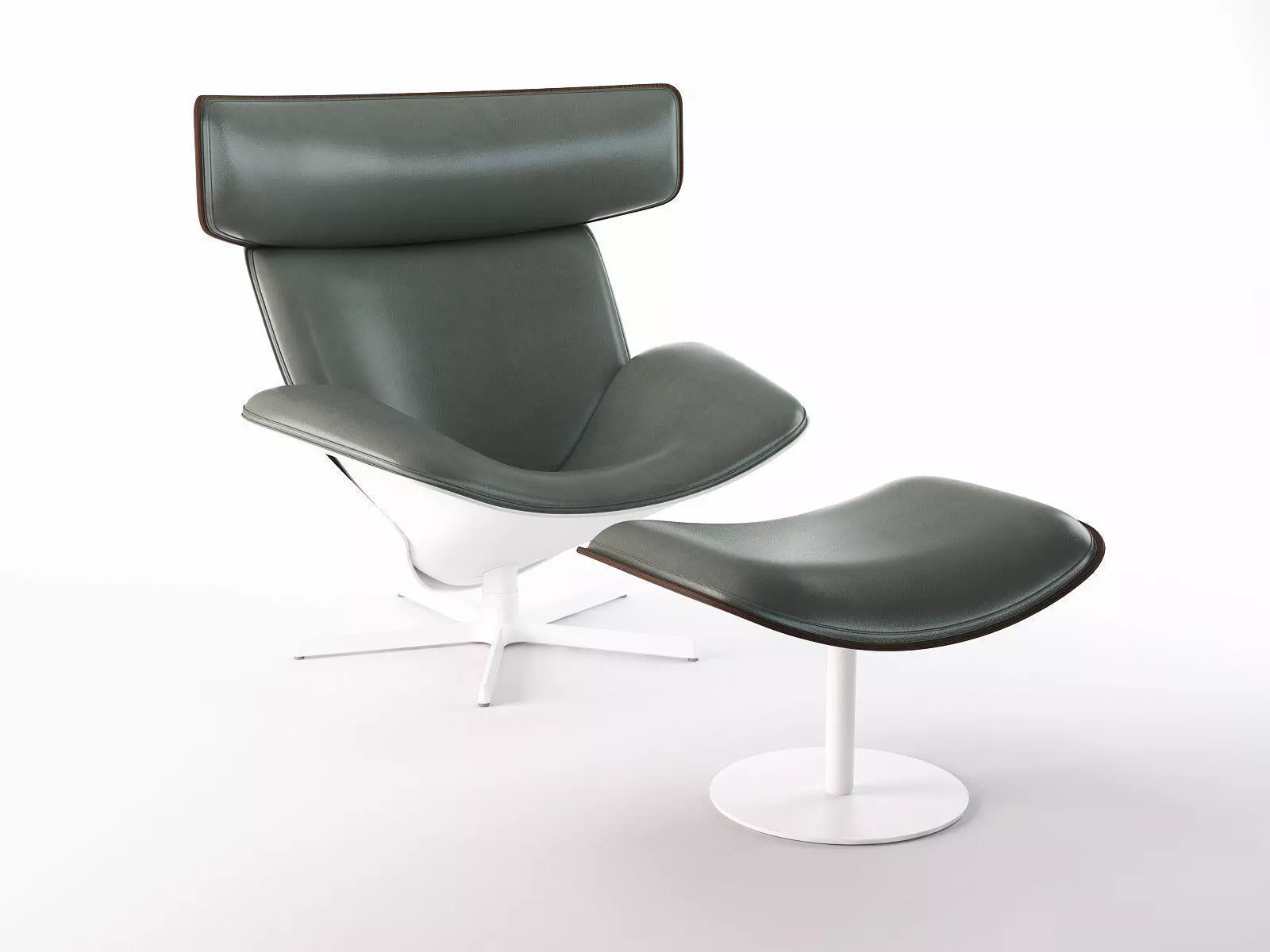 Almora lounge chair and ottoman 3D model_6