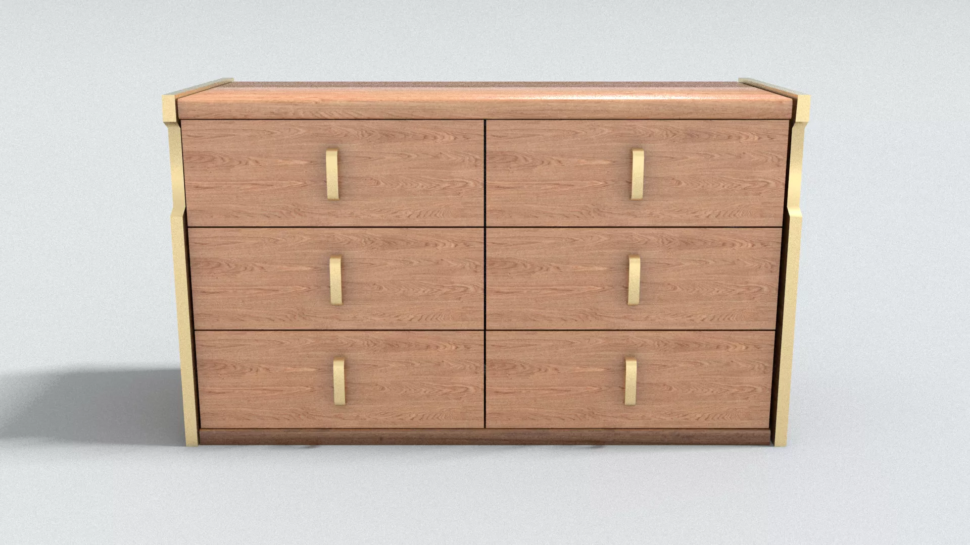 laos Chest Of Drawers 3D model