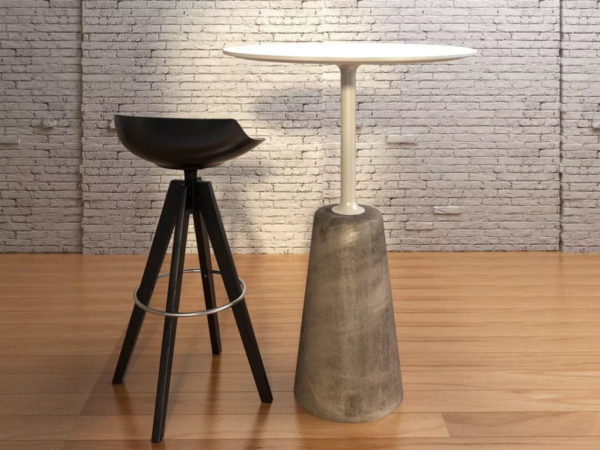 Rock Table 3D model_10