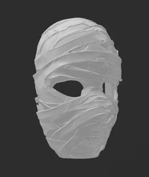 Mummy Moon Knight Mask Fantasy Cosplay Mask 3D print model