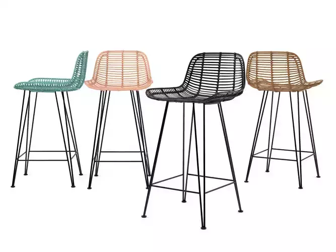 Rattan Barstool