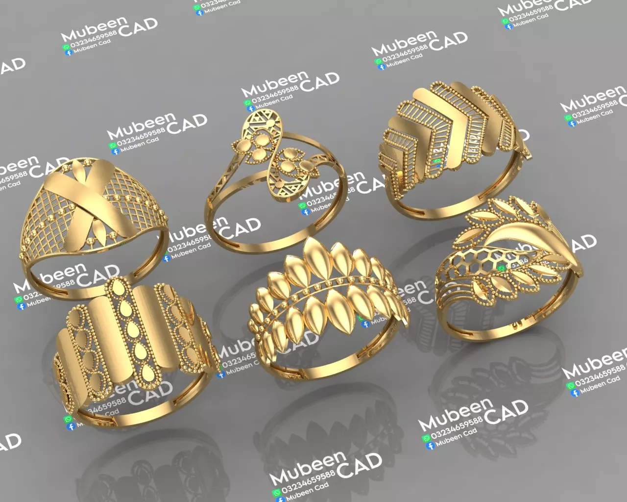 Turkish Rings 3D print model