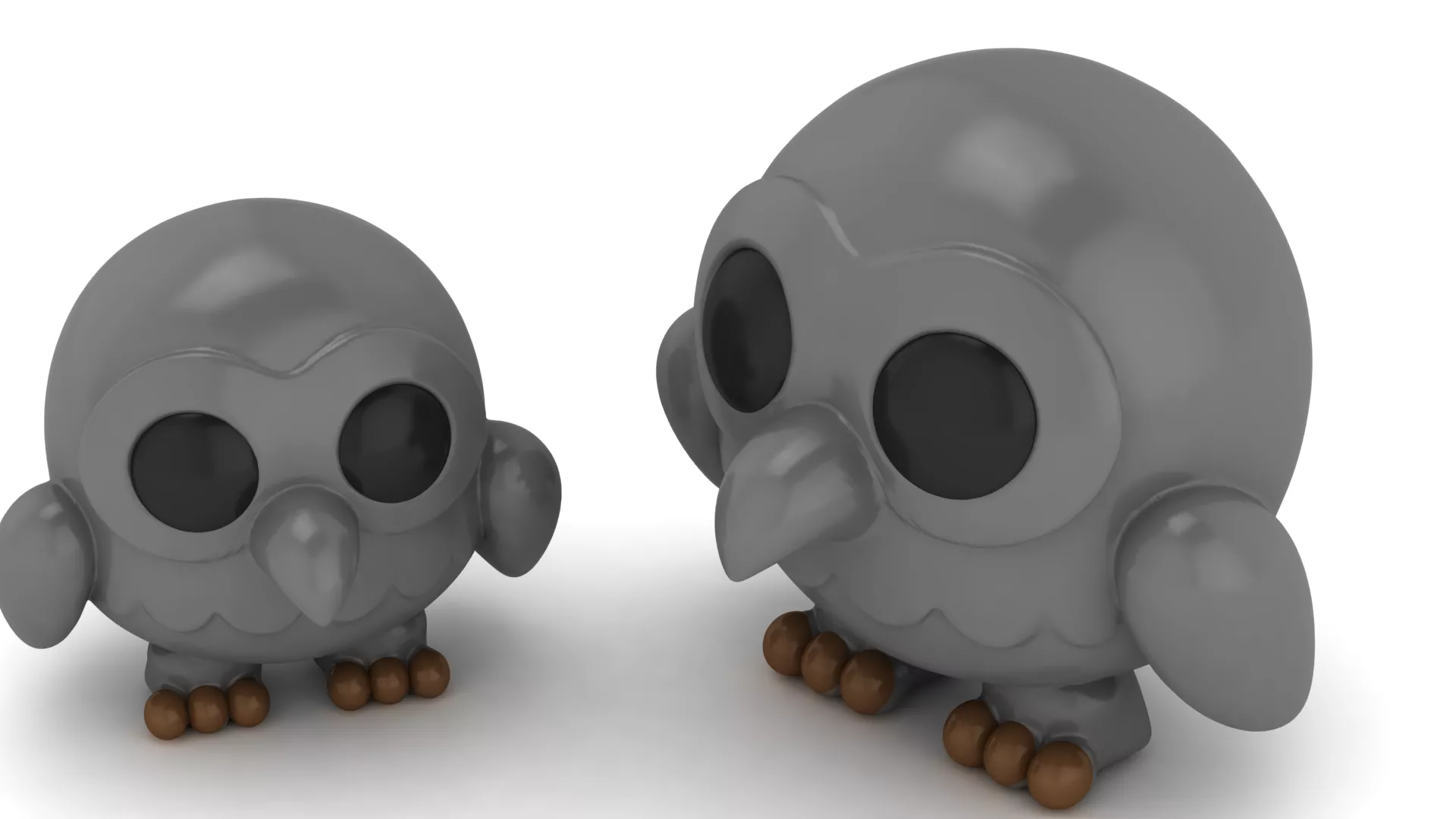 Cute Baby Owl 3D print model