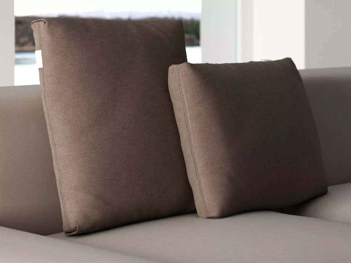 Docks sofa with metal legs 3D model_4