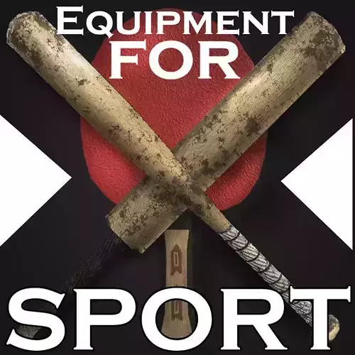 Sport Equipment I 19 Optimized models I Low-poly 3D model