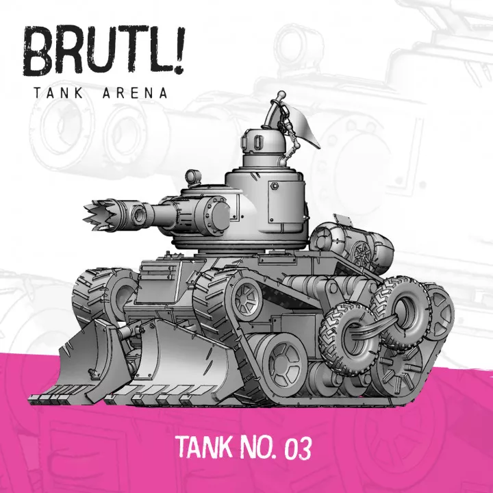 Sci-Fi Battle Tank 03 3D print model