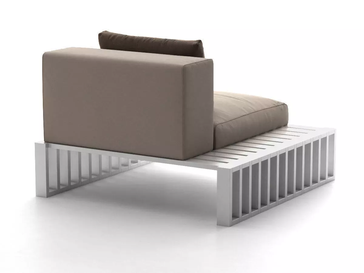 Docks outdoor lounge chair 3D model_4