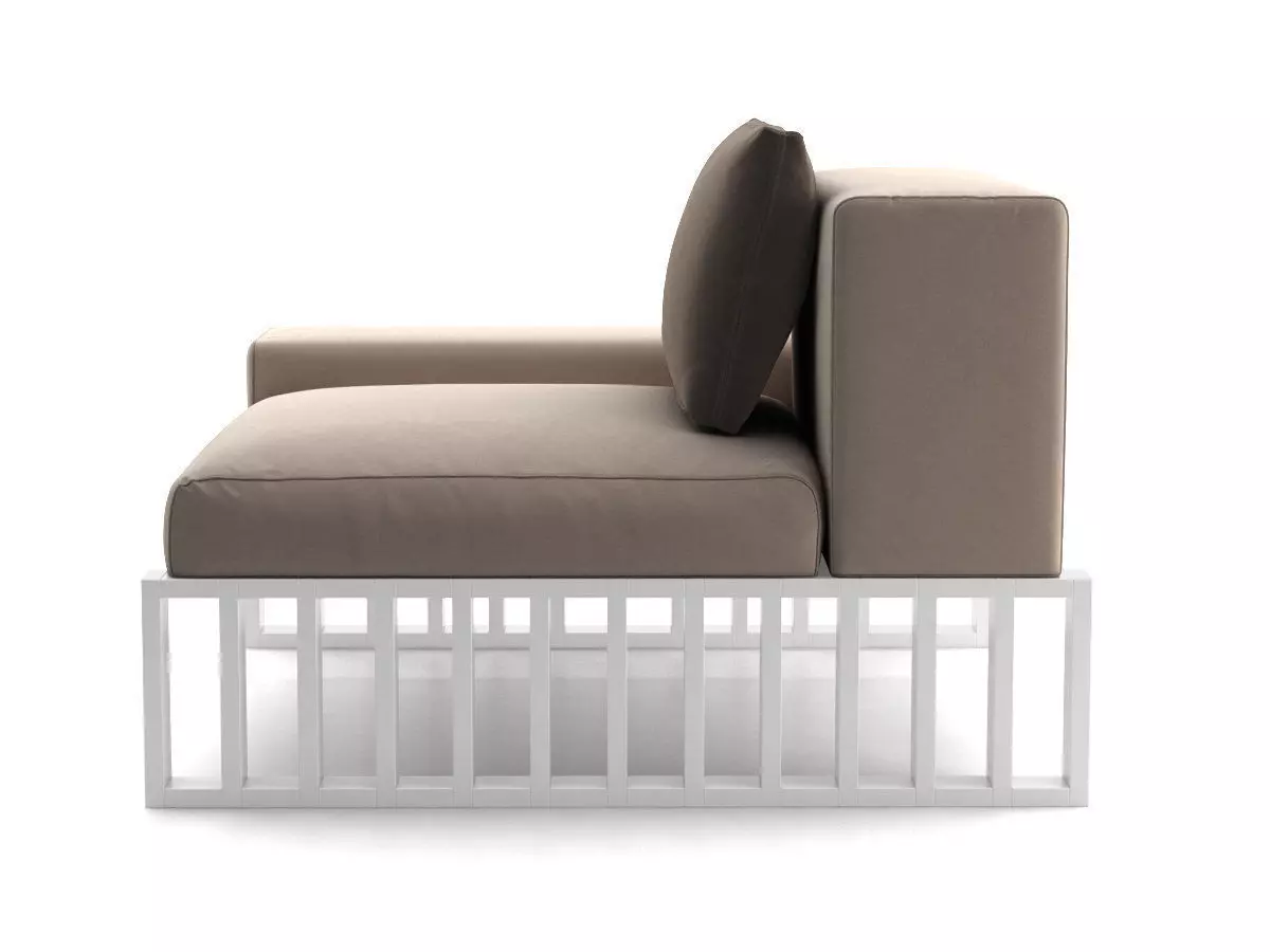 Docks outdoor lounge chair 3D model_6