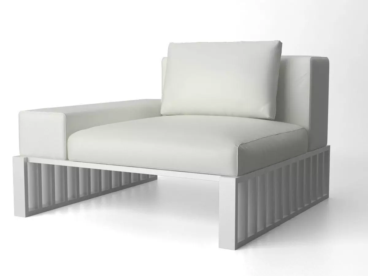 Docks outdoor lounge chair 3D model_7