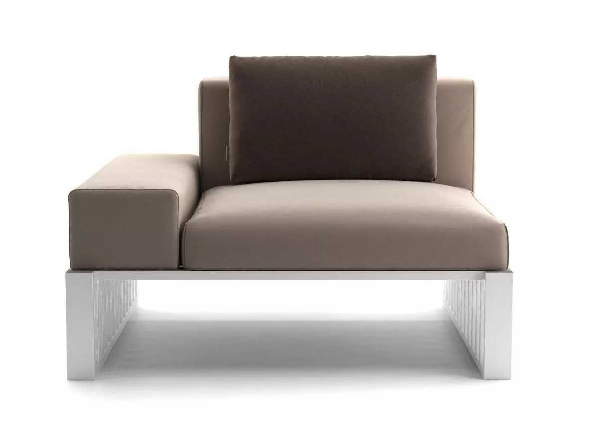 Docks outdoor lounge chair 3D model_5