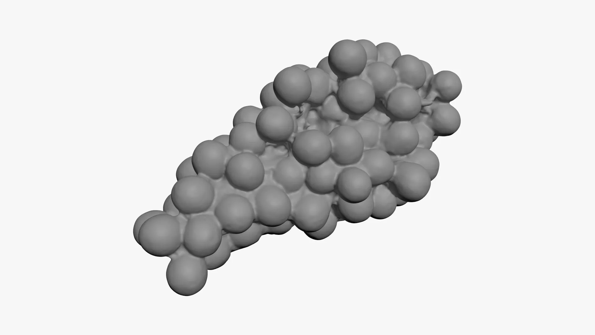 Red Grapes 01 - For 3D Print 3D print model