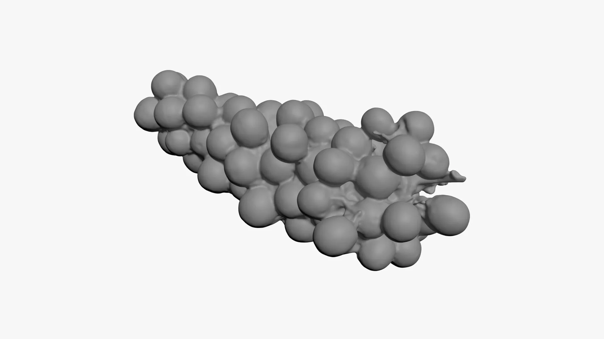 Red Grapes 02 - For 3D Print 3D print model