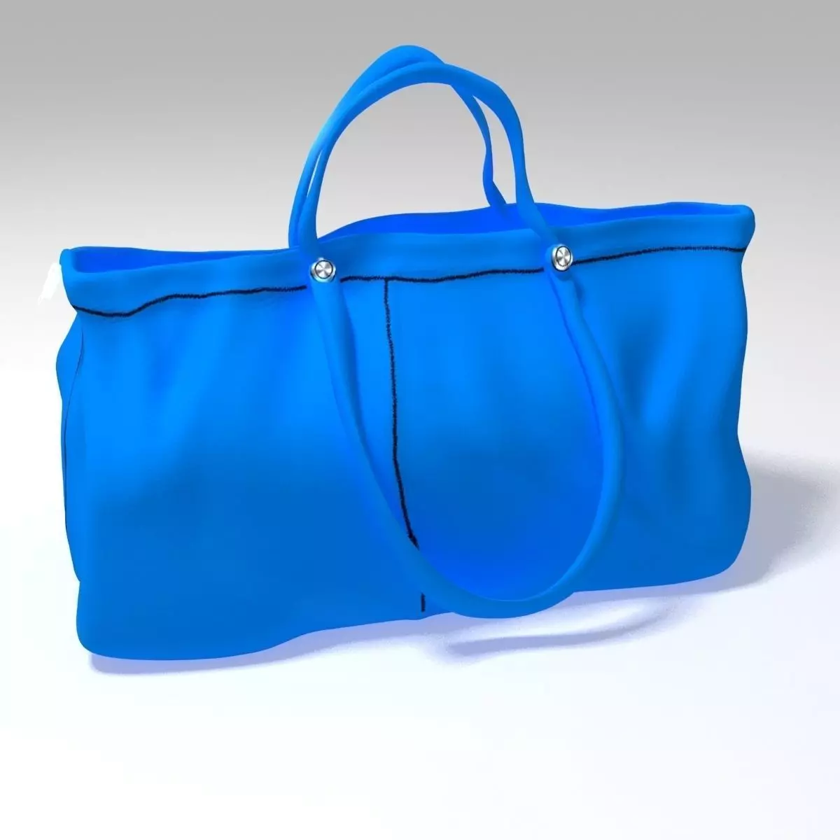 Woman Bag Low-poly 3D model_0
