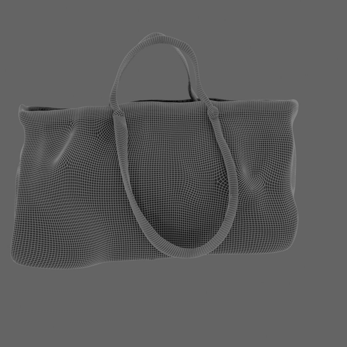 Woman Bag Low-poly 3D model_4