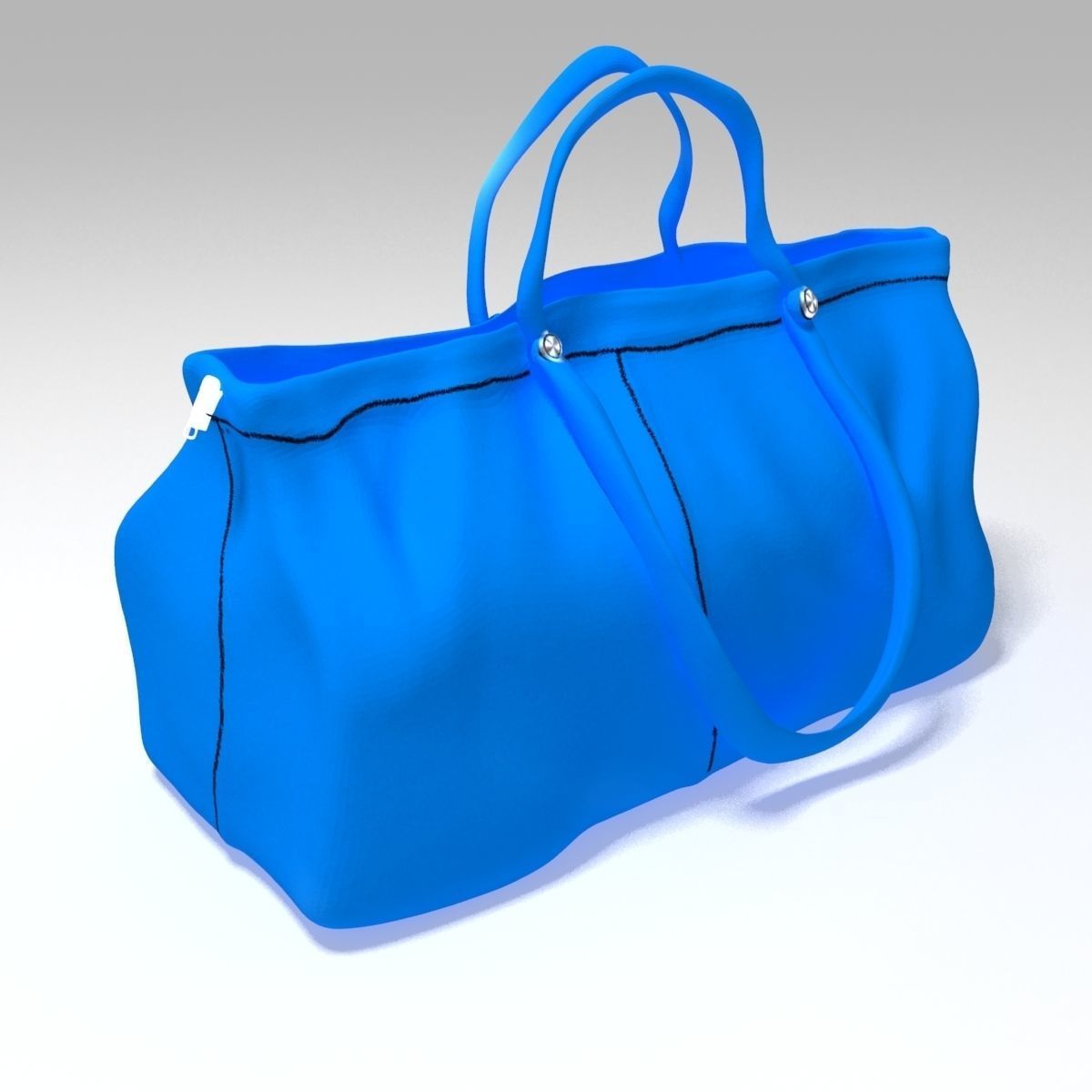 Woman Bag Low-poly 3D model_1