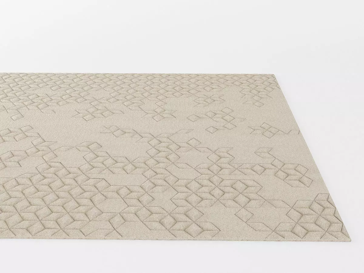 Star two rugs 3D model_4