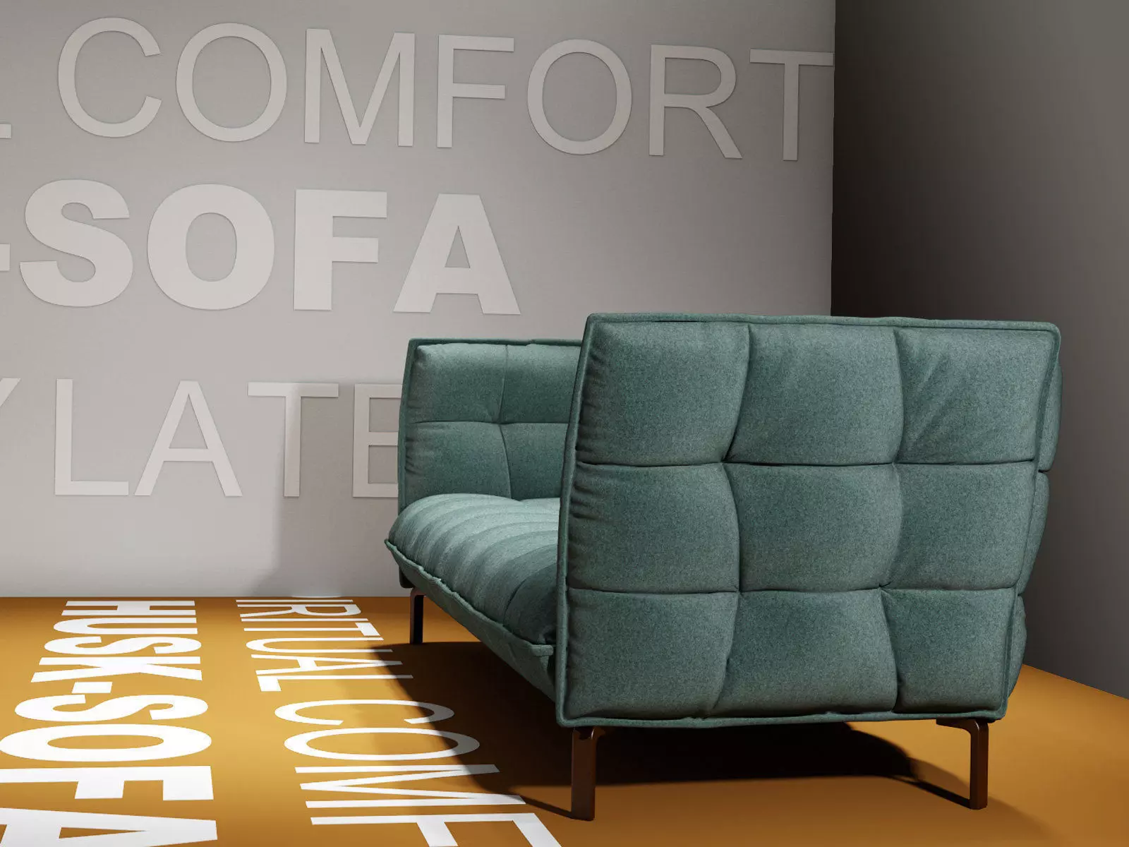 Husk Sofa HS225 3D model_4