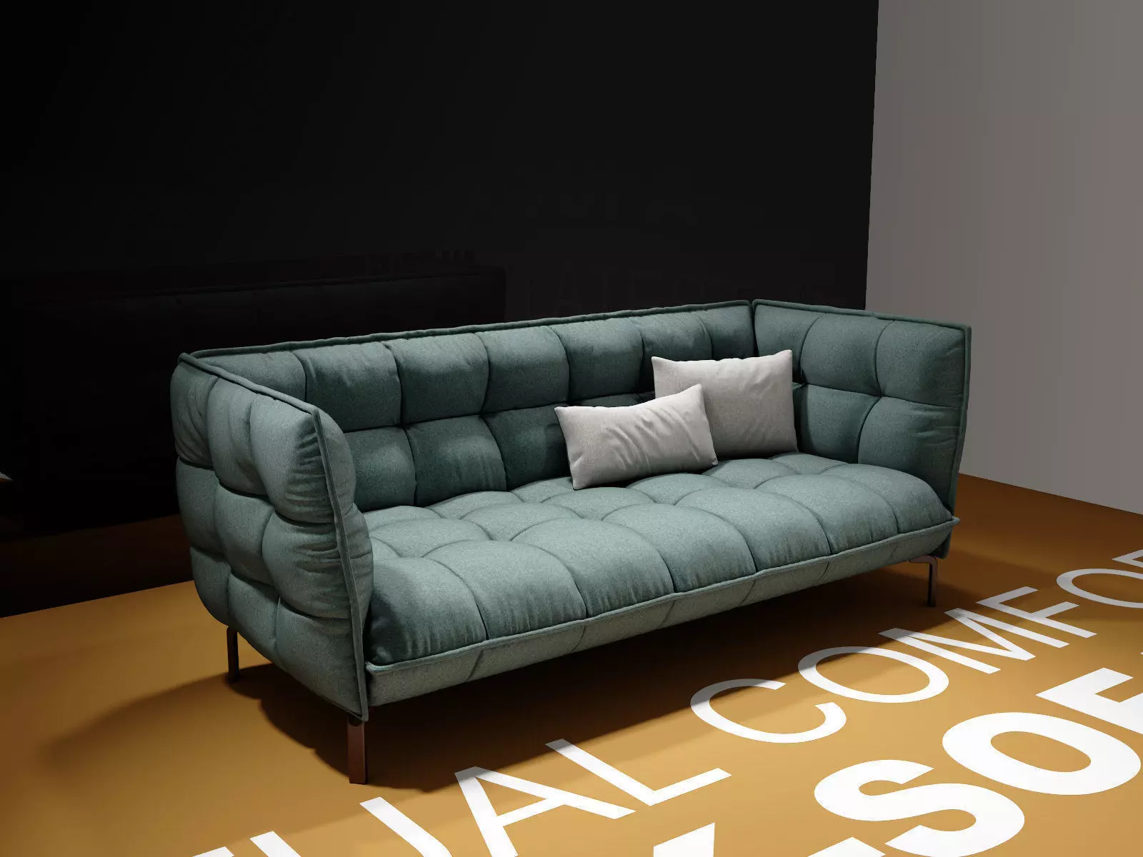 Husk Sofa HS225 3D model_1