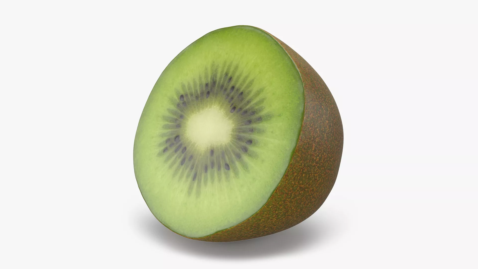 Half Cut Kiwi Low-poly 3D model