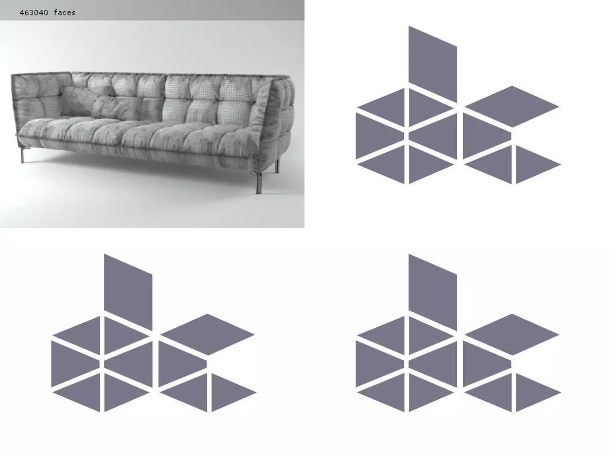 Husk Sofa HS261 3D model_7